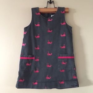 Lilly Pulitzer Girls Navy Embroidered Dress 6X